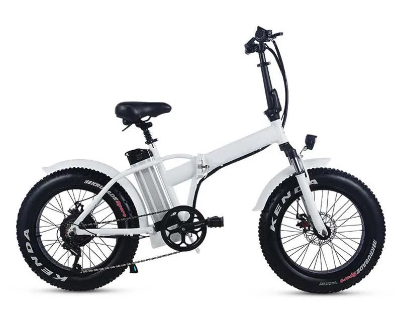 

2019 Hot Sales 20" Folding Fat Tire Electric Bike Fat Tire Bicycle Foldable For Adults, Black or white