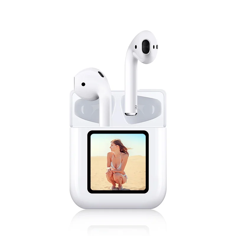 

TWS NR-550 Wireless Earphone LCD screen can upload pictures new headphones Ipx7 Tws Earbuds Wireless