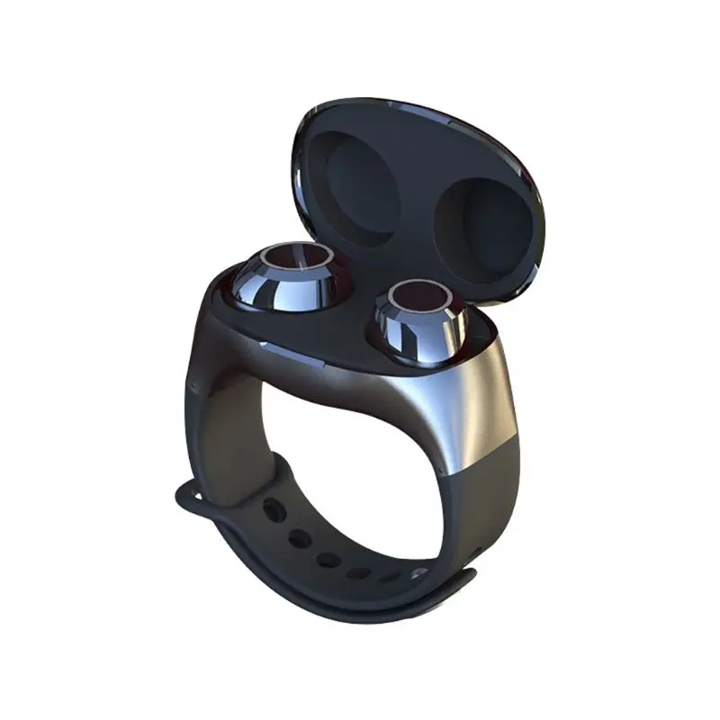 

2022 Hm50 Tws 5.0 Earbuds Mini In-Ear Waterproof Sport Headphone Wireless Blue Tooth Earphone Wiht Wrist Shape Charging Box, Black, white, red, blue