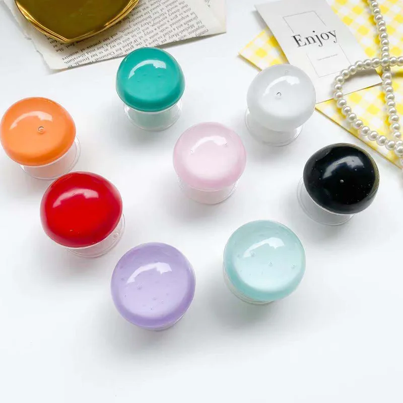 

INS hot sale epoxy ball pure color simple phone airbag holder round selfie ring desk lazy stand