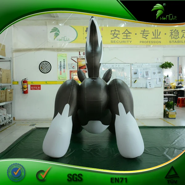 Custom Factory Hongyi Inflatable Wolf Model Inflatable Riding On Cartoon Husky Toy Buy Giant 0355