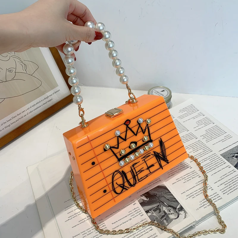

2021 fashion beautiful brand bags women handbags luxury ladies Graffiti shouerlder Bag girl pearl cross-boby bags, As picture fashion handbags summer 2021