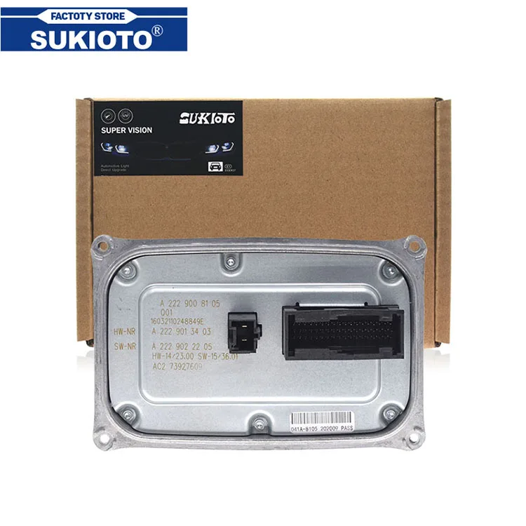 

SUKIOTO New A2229008105 2229008105 Full Car Headlight LED Ballast Control Unit Replacement For W222 W205 W217 S-Class C-Class