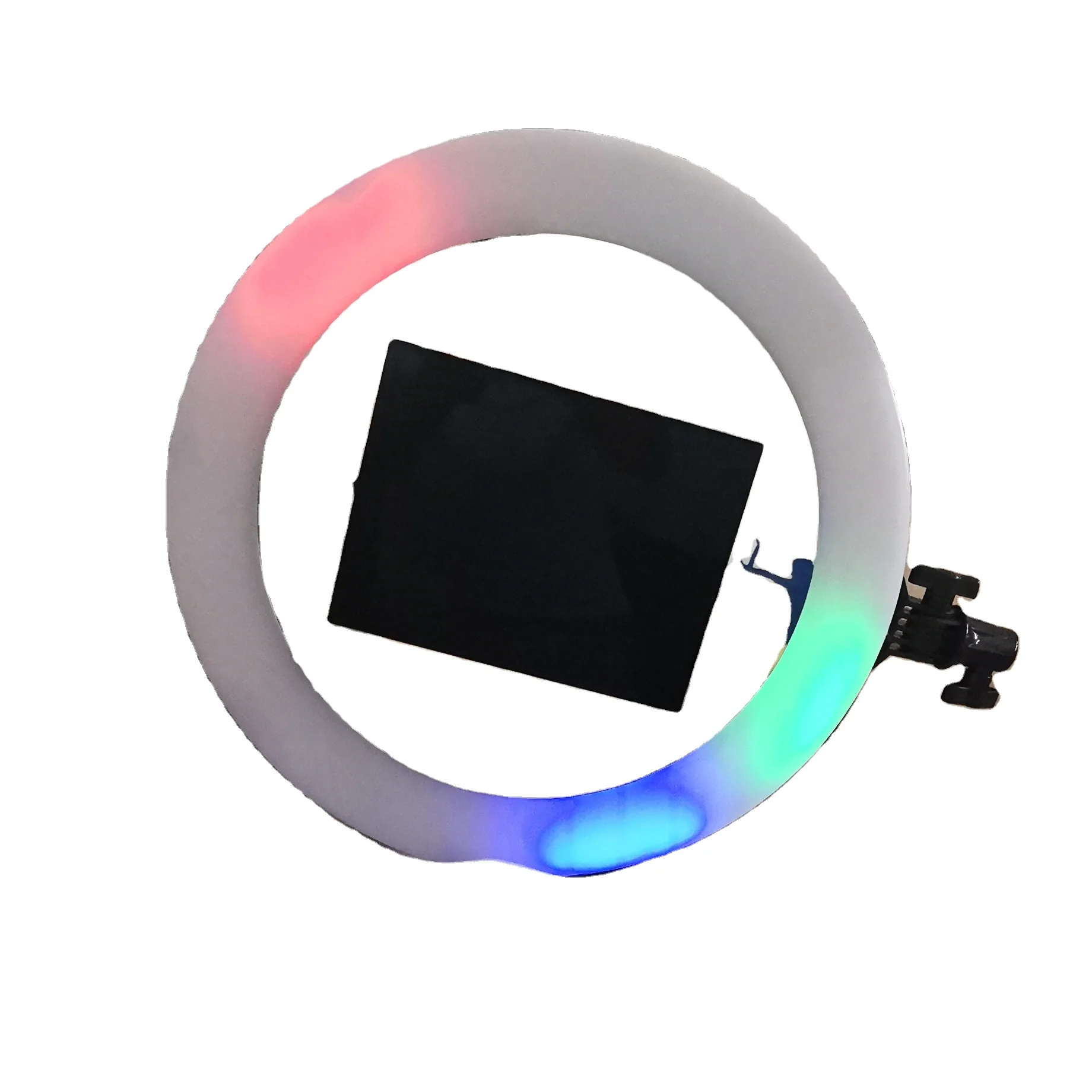 

High quality cusotm oem 360 photo booth circular Colored lights photobooth machine for wedding grand occasion, Black/withe/pink