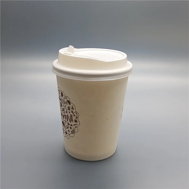 80毫米 90毫米一次性 ps 塑料杯盖纸咖啡杯