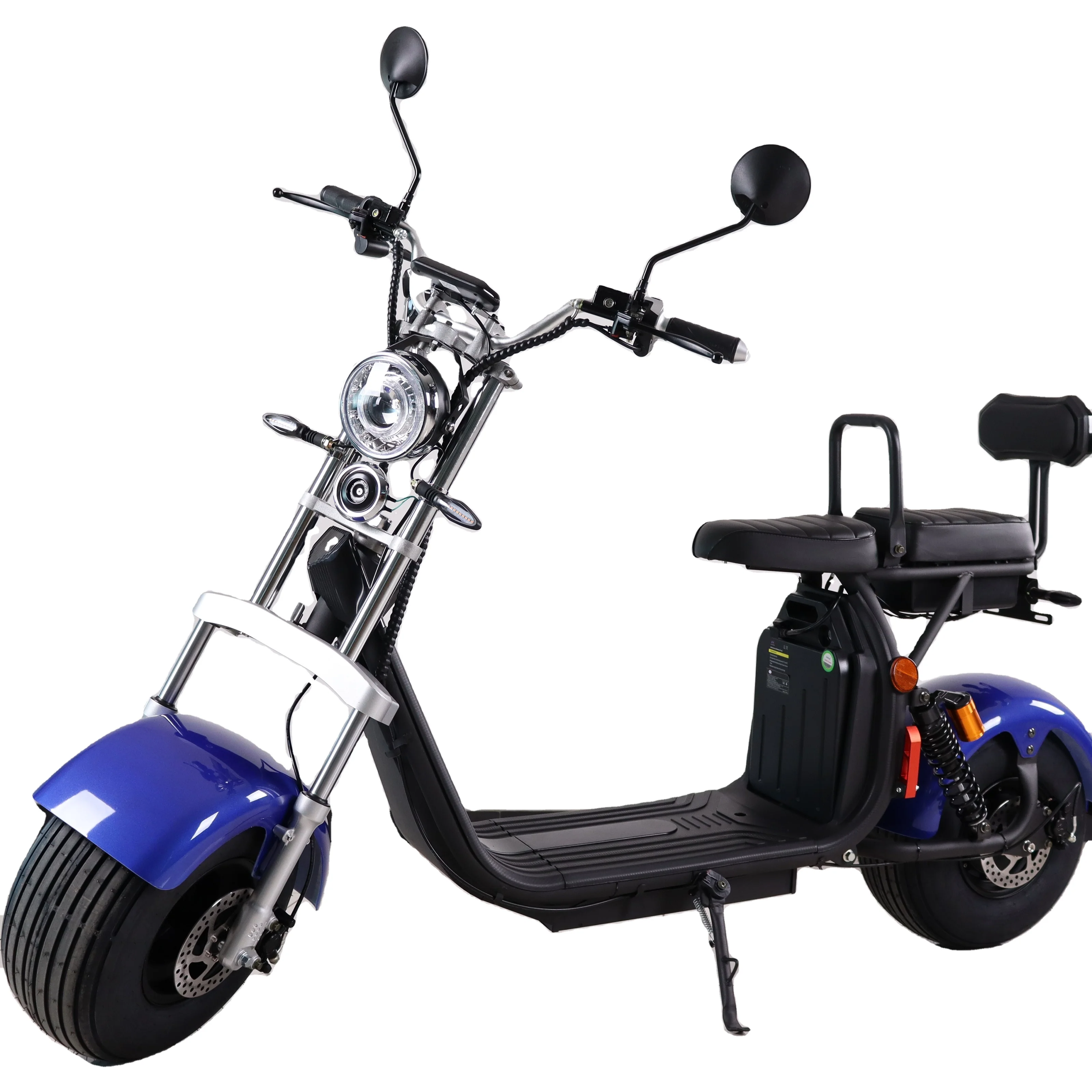 

Best selling Smarda Citycoco 2000w adult electric scooters 2 seats with fat tire cheap scooter, White,black,red,blue,yellow,brown(accept color custom-made)