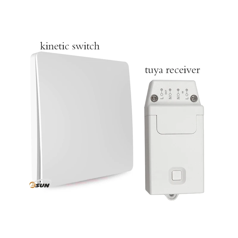 433mhz RF wireless remote control light switch/push button Self powered switch