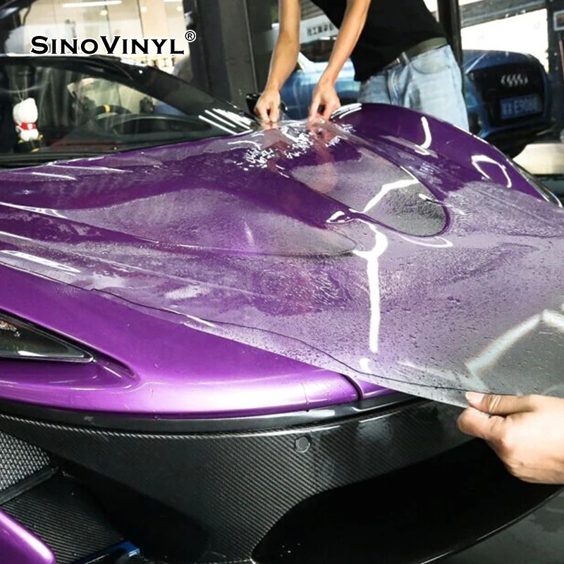 

SINOVINYL 7.5Mil 6.5Mil Gloss Matte Heat-repaired Anti Scratch Transparent Car Body Paint Protection TPH TPU PPF Film
