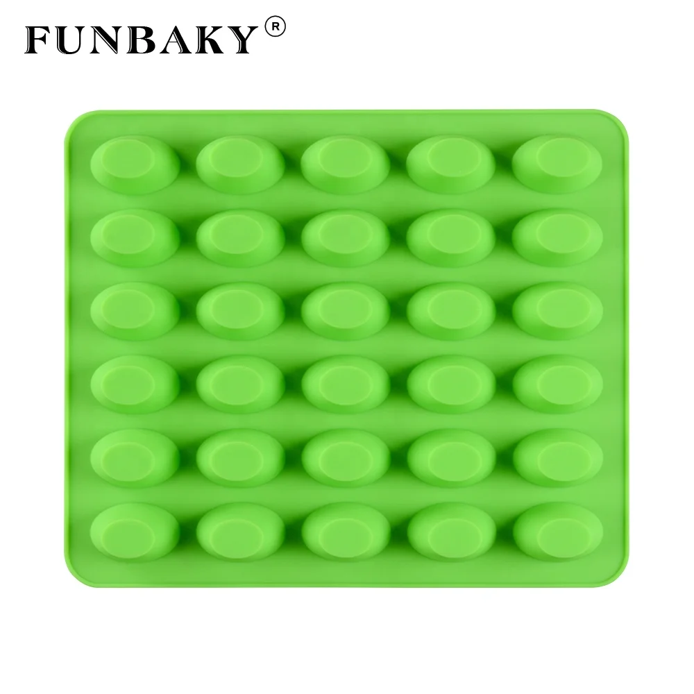 

FUNBAKY Candy silicone mold multi - cavity chocolate making tools food grade ingot shape soft sweets silicone molds, Customized color
