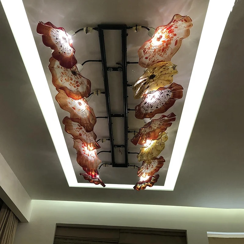 

GIRBAN Luxury Flower plates Ceiling Lighting Hanging light LED Murano Glass Ceiling Lights for Dinning Room Hotel Ceiling Lamps, Support customization