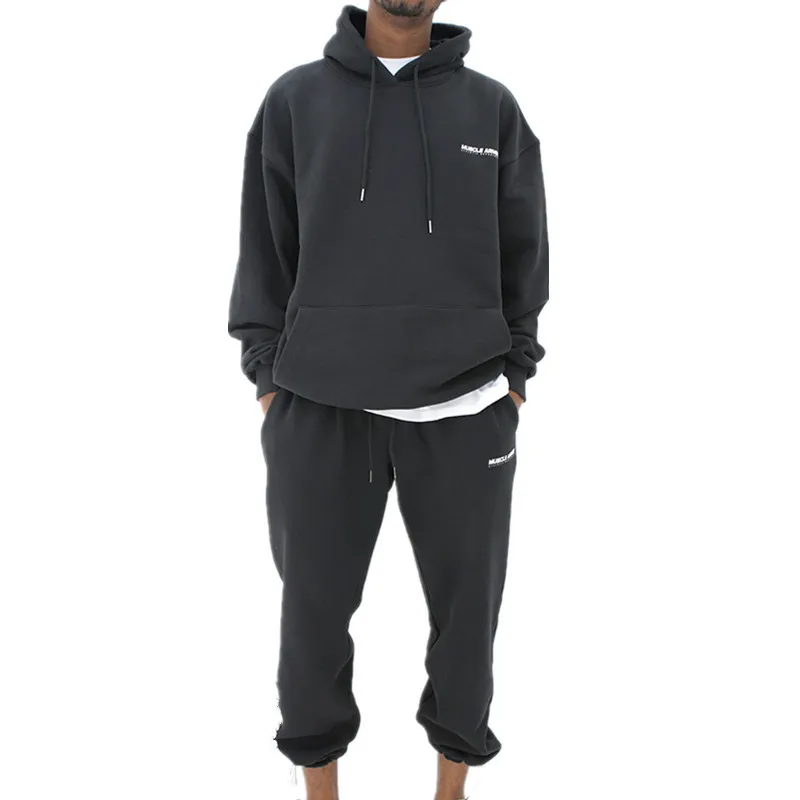 

Multicolor Tracksuit Sweatsuit Oversized Overruns Apparel Fleece Men Sportswear Private Label Logo Hoodies Set Custom Mens, Custom color