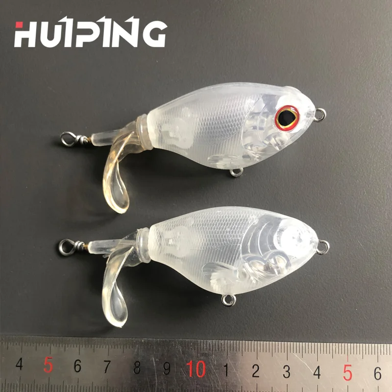 

HUIPING Rotating Wobbler Fish 75mm 17g Artificial Bait Fishing Lures Whopper Plopper Topwater Popper Bass Pike Lure 9066B, 7colors