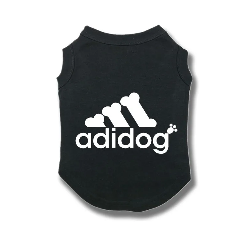 

Wholesale Summer Cotton Soft Pet Clothing T shirt Printed Dog Vest, As shown in details
