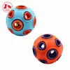 Pet Dog Toy Sounding Squeaky BouncyToy Ball With Bell Teeth Grinding Soft Rubber Bite Chew Resistant Toy Ball For Puppy Dogs