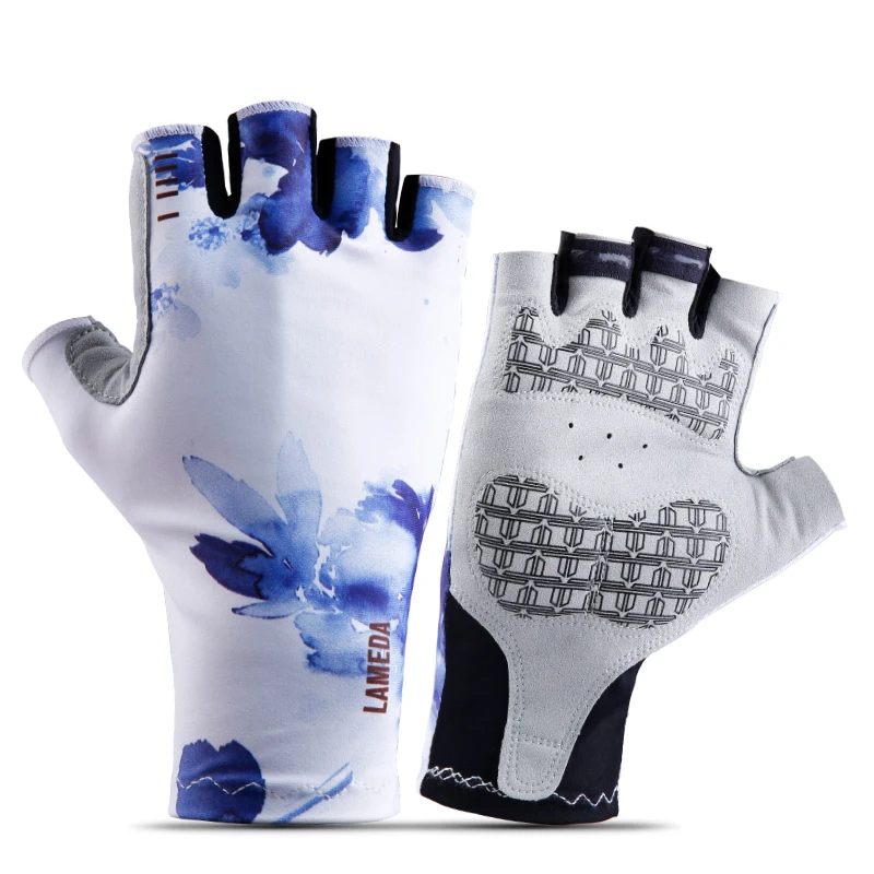 

LAMEDA Summer Autumn Half Finger Sports Bicycle Cycling Gloves