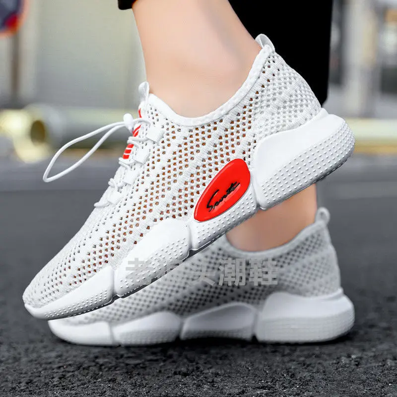 

Factory Cheap Fashion Mesh Sneakers Breathable Casual Slip-on Male Loafers Casual Walking Shoes, As pic