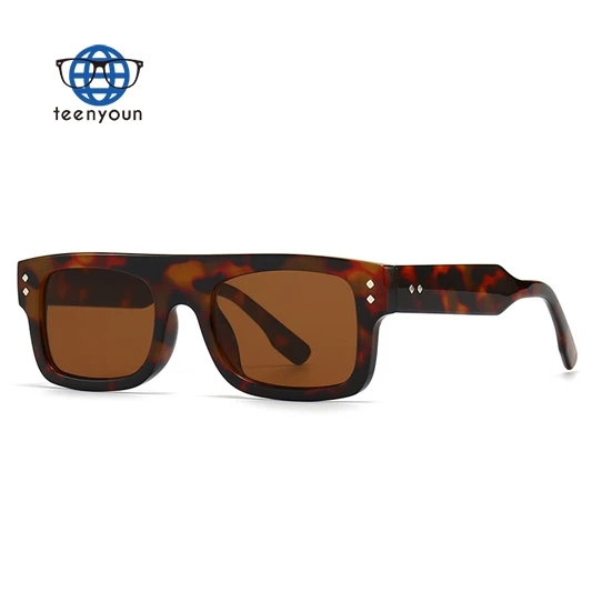 

Teenyoun Steampunk Sun Shades Square Frames Sunglasses 2023 New Premium 100%Uv Fashion Oculos De Sol Uv400