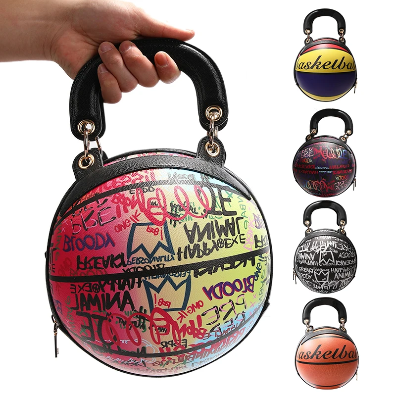 

large graffiti basketball purse big capacity 2021 new style handbags for women Graffiti purse graffiti crossbody bag