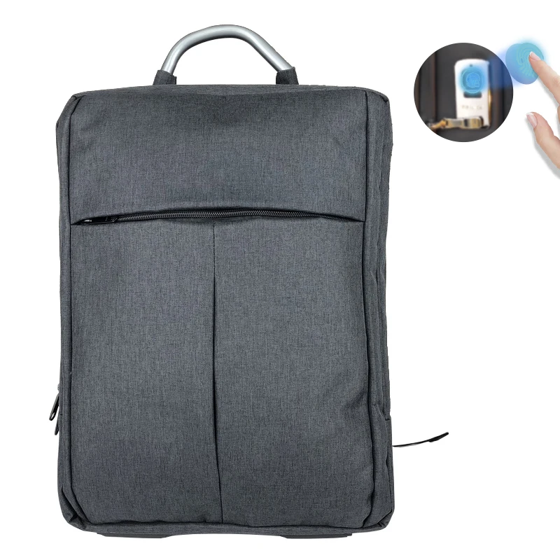 

Waterproof fingerprint laptop bag travel business small tennis eco friendly school student bag backpack for sports bookbags, Black