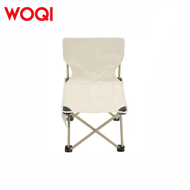 WOQI Lightweight Portable Foldable Armless Camping Chair for Adults Children for Fishing Hiking Beach Garden Use