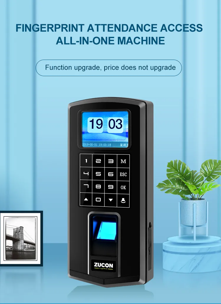 OEM digital biometric time attendance scanner smart locks for home office flat access control device