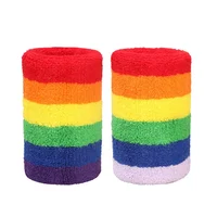 

High Quality Rainbow sweatbands for men and women bike helmet friendly sweatband for sport protector