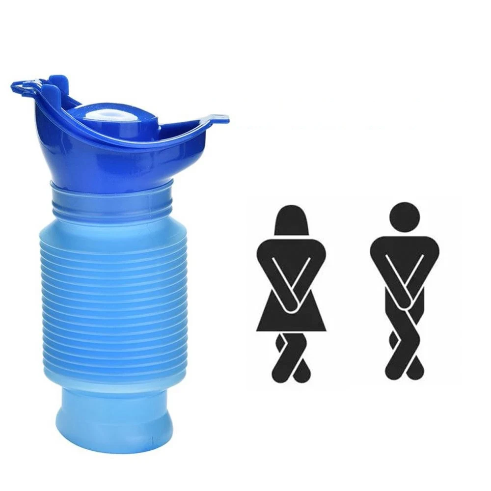 

Outdoor Portable Urine Bag Women Men 750ML Mini Toilet For Travel Camping, Blue