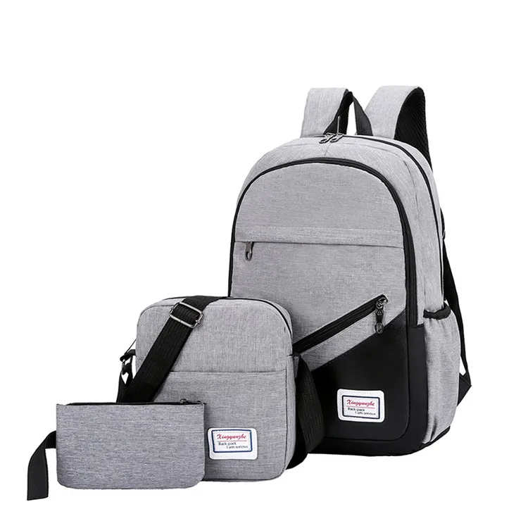 

Cheap Price Wear-Resistant Breathable Laptop Backpack 3pcs Set Casual Travel Backpack College High School Student Schoolbag, 6 colors