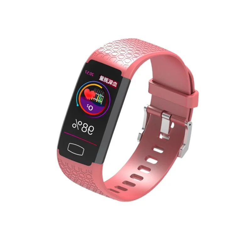 

Watch customized logo data collection fast transfer health data PCB board APP custom design smart for sports pvc wristband, Black gray pink