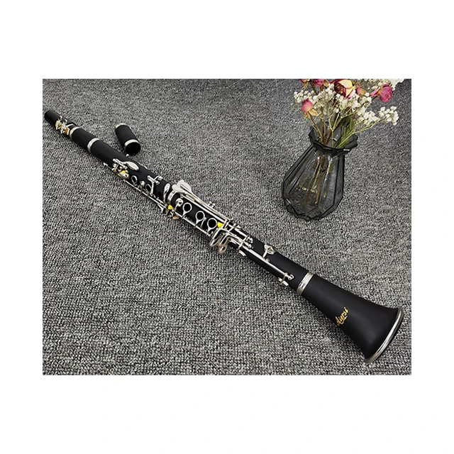 

Hot sale woodwind instrument Black 17 keys BB Toner Clarinet for Adults, Black body