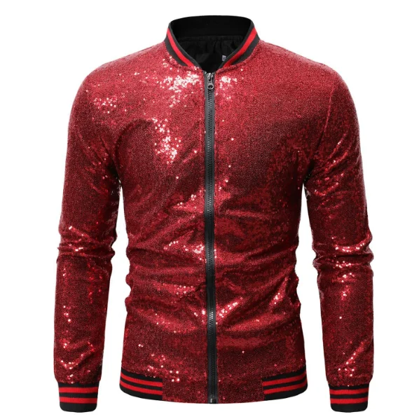 

Mens Black Sequin Varsity Jackets and Coats 2019 New Shinny Glitter Nightclub Disco DJ Prom Jacket Bomber Male Jaqueta Masculina