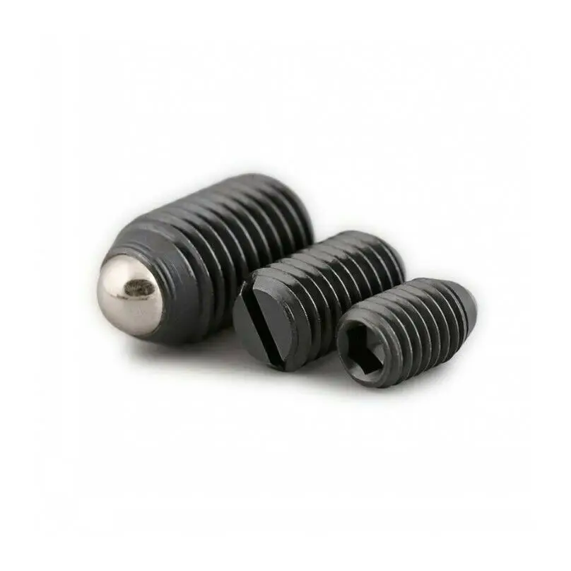 product custom high strength bpes ball plunger stainless steel black oxide spring plunger with slotted or hexagonal-44