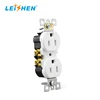 Duplex Receptacle Outlet Enerlites Residential Electrical Socket, Tamper Resistant, Self-Grounding, 2-Pole, 15A/125VAC, White