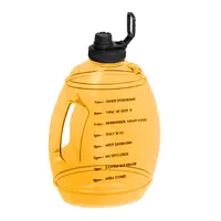 

Leakproof 3.78L BPA Free 1 Gallon Fitness Sports Water Bottle with Time Marker