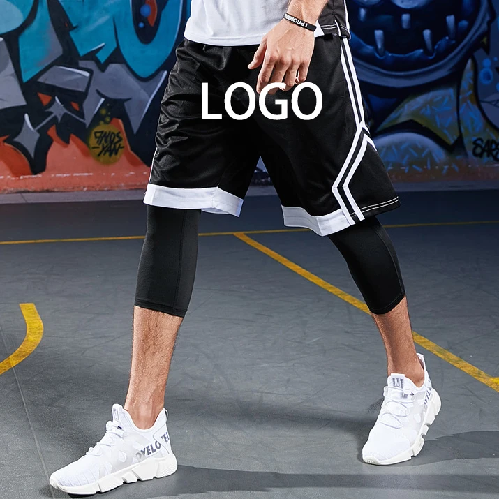 

Athlete new men's basketball shorts compression breathable basketball quick drying sports