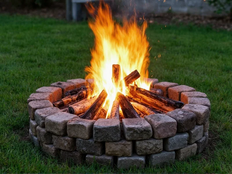 homemade fire pit