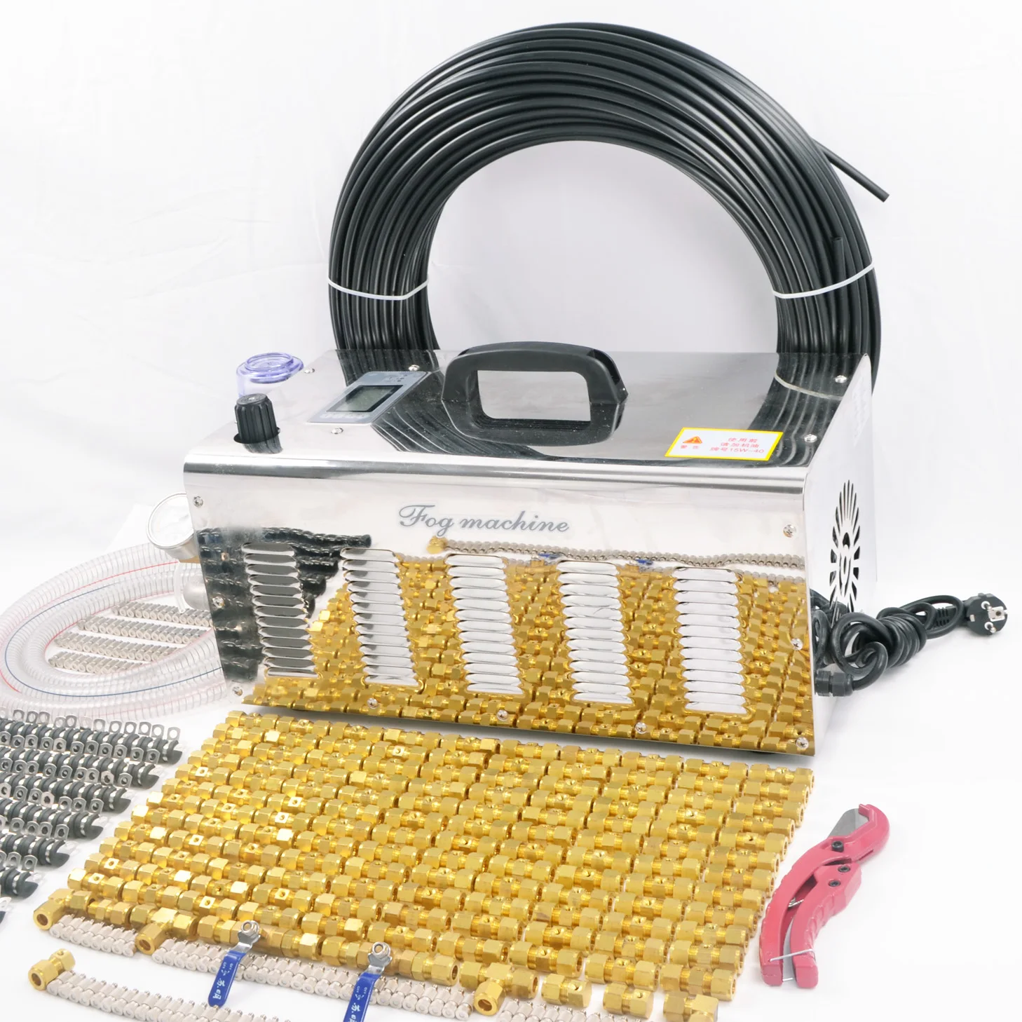 1000psi High Pressure Fog Machine Spray Water Misting System For Restaurant Greenhouse Mushroom