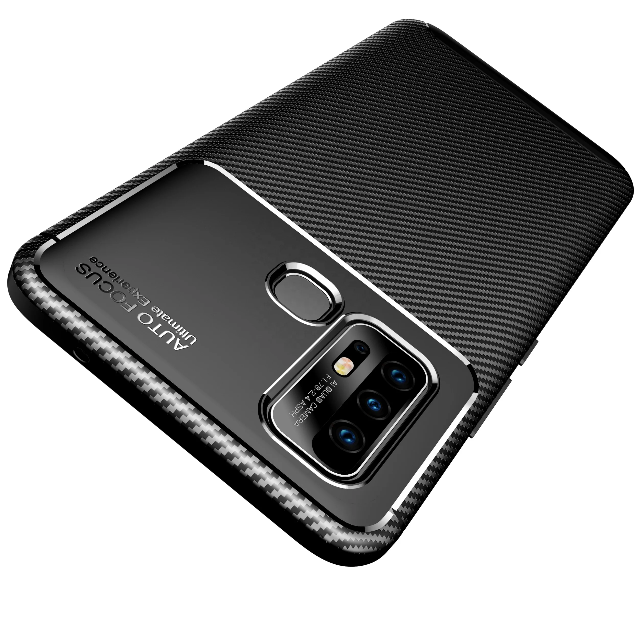 

OEM Design Carbon Fiber Soft TPU Shockproof Mobile Phone Case For Vivo Z6, Multi-color, can be customized