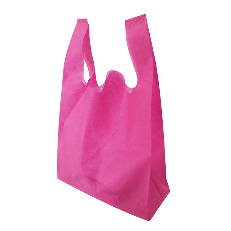 

eco promotional non woven t shirt packing bag manufacturer, 6 colors avaliable