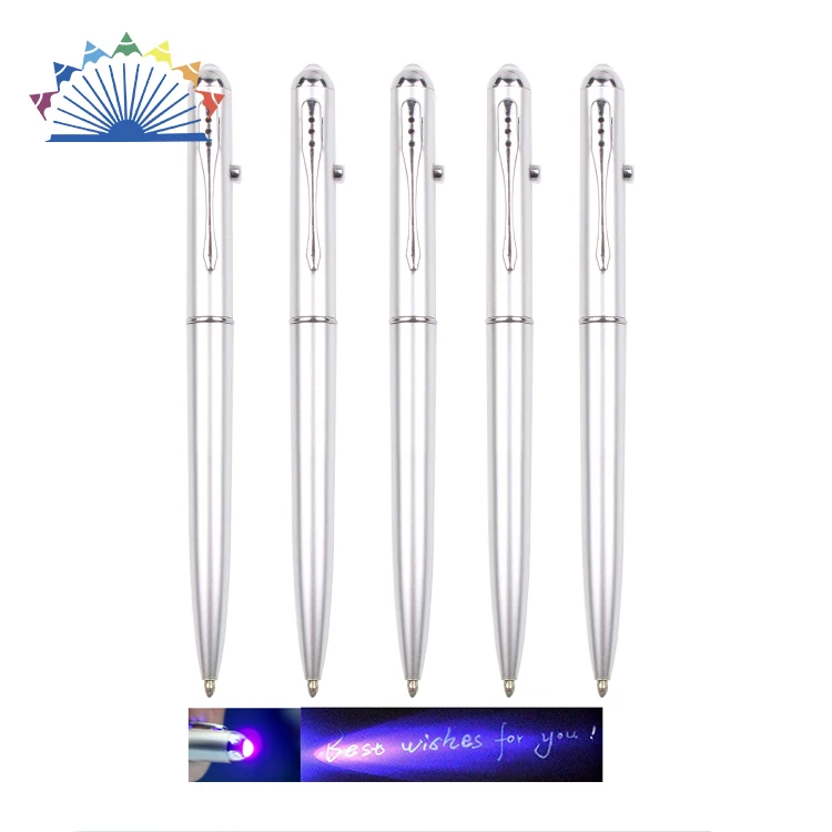 

Invisible Ball Pen with Built-in UV Light Magic Pen for Secret