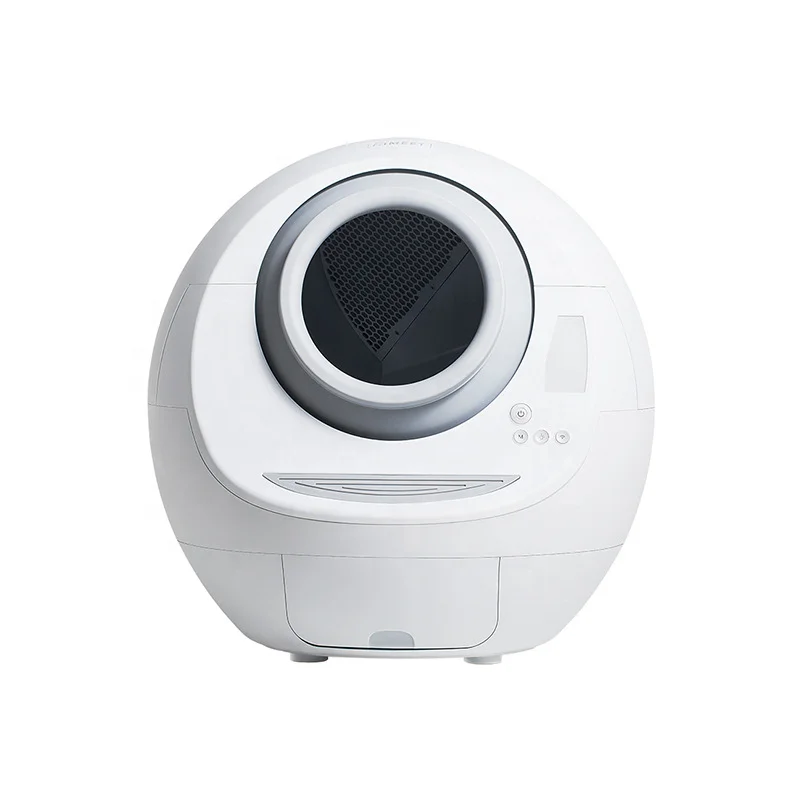

Wholesale intelligent smart automatic self cleaning cat litter boxes, White