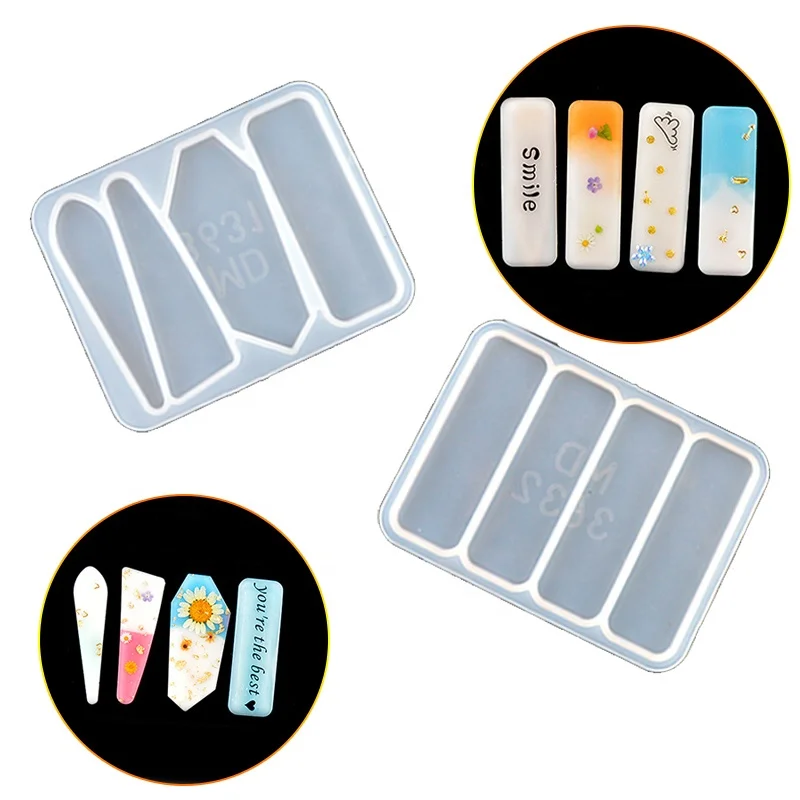 

DM071 Resin Hair Clip Mold DIY Hair Clip Jewelry Making Tools Moldes De Silicona Para Resina For Pretty Girls