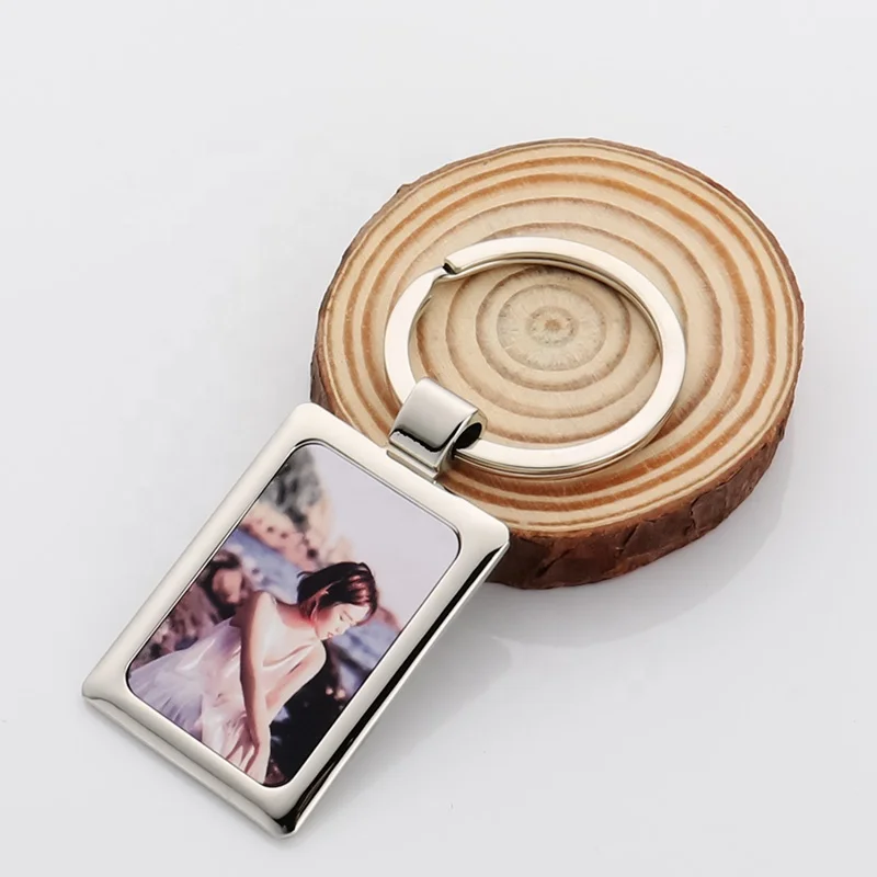 

Blank Rectangle Sublimation Blank Metal Custom Photo Designers Cute Key Holder Keychain For Promotion