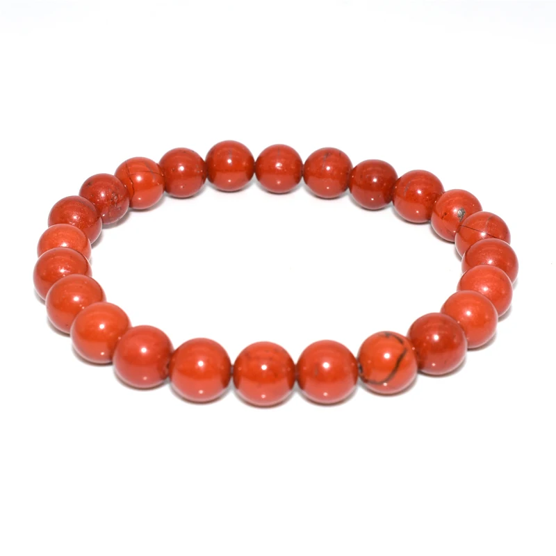 

Trade Insurance 4/6/8/10/12mm High Grade Natural Red Jasper Bracelet