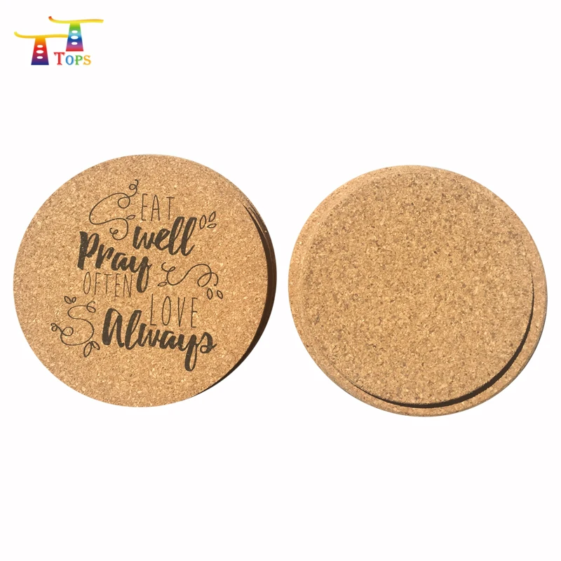 

Hot Selling 10 Cm Promotional Gifts Canadian Acrylic With Back Square Magnets European Custom Logo Cork Coaster, Cmyk or custom
