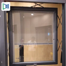 Comercial do estilo americano de vidro tamanho de alum&iacute;nio louvre louvre janelas de alum&iacute;nio fixado em casa de vidro ajust&aacute;vel moldura da janela