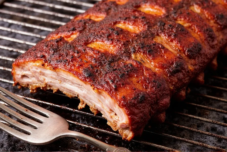 Ribs in oven baking at 250 degrees