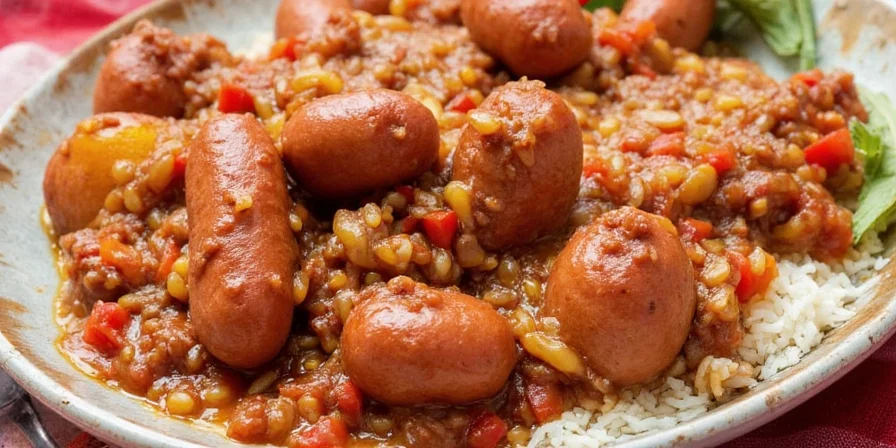 Korean Gochujang Glazed Sausage