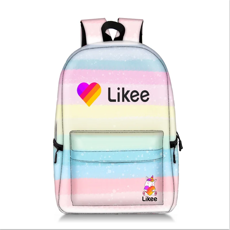 

Fashion Likee Printing Men Women Backpack School Bags for Girls Boys Schoolbag Kids Leisure Backpack for Teens Student Bookbags