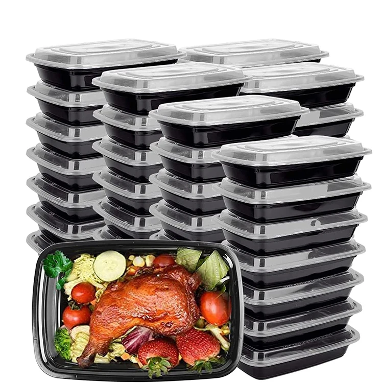

Meal Prep Containers Single 1 Compartment 280z with Lids Food Storage Bento Box | BPA Free | Stackable | Reusable Lunch Box, Customized color